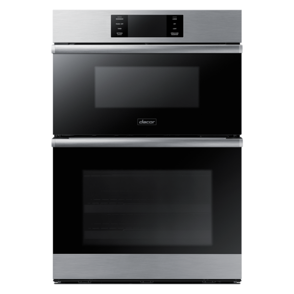 30" Microwave Combination Wall Oven Steam, Contemporary, Silver