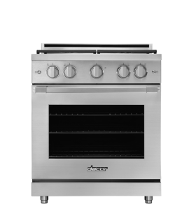 30" Gas Pro-Range 4 Burners, Professional, Silver, NG