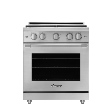 30" Gas Pro-Range 4 Burners, Professional, Silver, NG