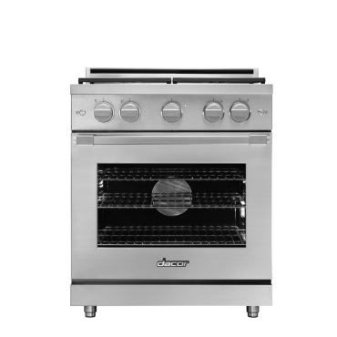 30" Gas Pro-Range 4 Burners, Professional, Silver, NG