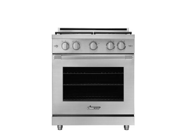 30" Gas Pro-Range 4 Burners, Professional, Silver, NG