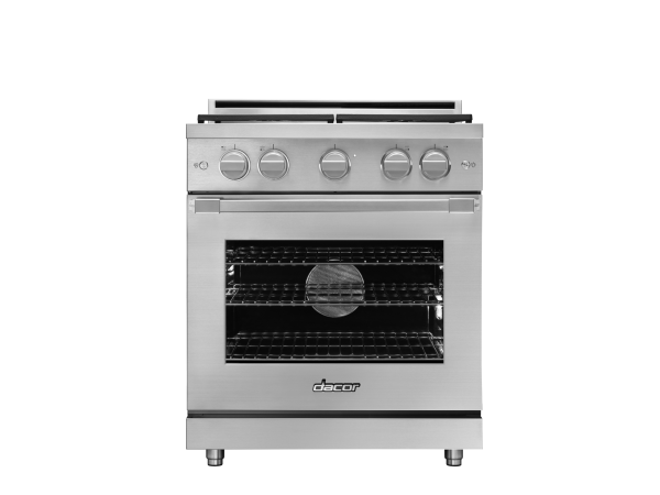 30" Gas Pro-Range 4 Burners, Professional, Silver, NG