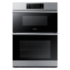 30" Microwave Combination Wall Oven Steam, Contemporary, Silver
