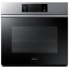 30" Single Wall Oven Steam, Contemporary, Silver