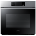 30" Single Wall Oven Steam, Contemporary, Silver