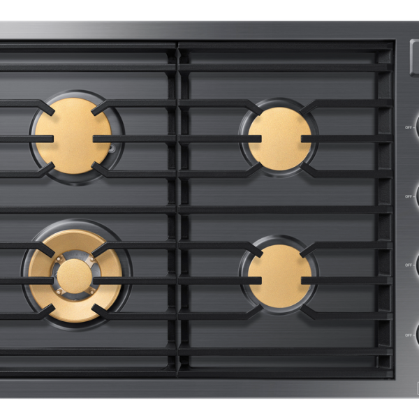 30" Gas Cooktop 4 Burners, Flush, Contemporary, Graphite, NG/LP
