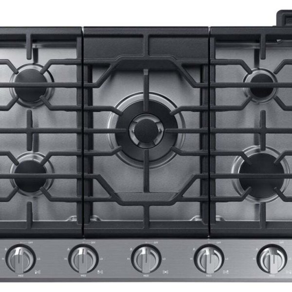 30″ Gas Cooktop 5 Burners, Transitional, Silver, NG/LP
