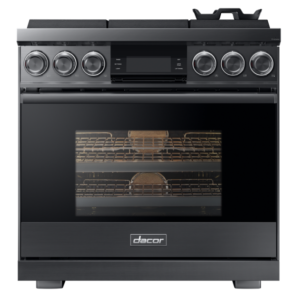 36" Gas Pro-Range 6 Burners, Contemporary, Graphite, NG/LP